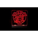 Interior Logo Board w/LED for Tamiya 1/14 Scania Vabis Red