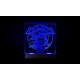 Interior Logo Board w/LED for Tamiya 1/14 Scania Vabis Blue