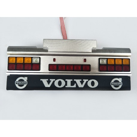 Reality Alum. CNC Danish Bumper Light Set Volvo V.2 for Tamiya 1/14 Truck