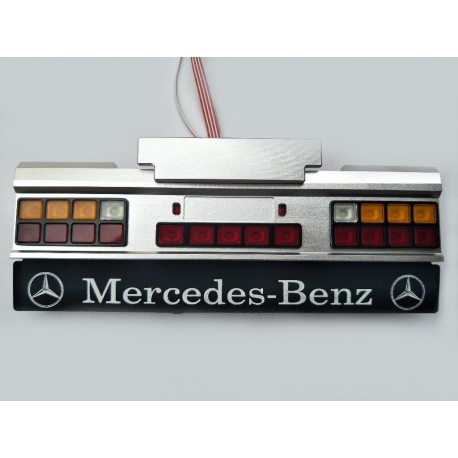 Reality Alum. CNC Danish Bumper Light Set Mercedes-Benz V.2 for Tamiya 1/14 Truck