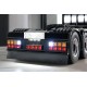 Reality Alum. CNC Danish Bumper 12 LED for Tamiya 1/14 Scania R620 / MAN 26.540 / Mercedes-Benz Actros 3363 / 3 Axle Truck