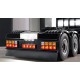 Reality Alum. CNC Danish Bumper 12 LED for Tamiya 1/14 Scania R620 / MAN 26.540 / Mercedes-Benz Actros 3363 / 3 Axle Truck