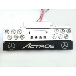 Reality Alum. CNC RLR Light Danish Bumper for Tamiya 1/14 Actros