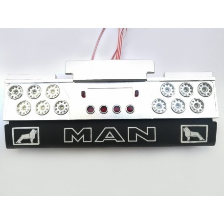 Reality Alum. CNC RLR Light Danish Bumper for Tamiya 1/14 MAN 18.540 / 26.540