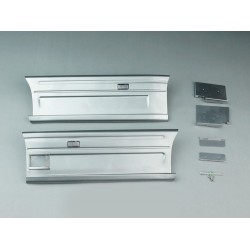 Stainless Steel Scania Side Skirts w/LED for Tamiya Scania R470