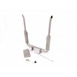 Stainless Steel Exhaust Pipe Kit Ver.2 for Tamiya 1/14 Truck