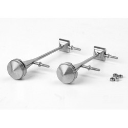 Stainless Steel Air Horns Set V.4 for Tamiya 1/14 Mercedes-Benz Actros 1851 / 3363 / Arocs 3363