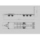 Alum. CNC Dolly Lowboy Trailer for Tamiya 1/14 Truck