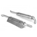 Stainless Steel Exhaust Pipe Set Ver.2 for Tamiya 1/14 King Hauler / Grand Hauler