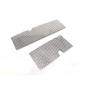 Side Tanks Stainless Steel Top Plate Set Tears Checker for Tamiya 1/14 Volvo FH16 Globetrotter 750