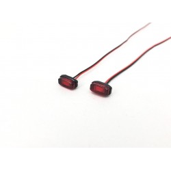 Rectangular Shape Boundary Red Colour SMD Lights Set (3V)