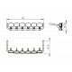 Stainless Steel Light Bar Set Ver.2 for Tamiya 1/14 MAN TGX 18.540 / 26.540