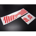 Bumper Hazard Warning Decal for 1/14 MAN TGS