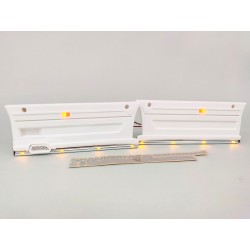 New Design Side Skirts w/LED Lightbar Set for Tamiya 1/14 Scania R620