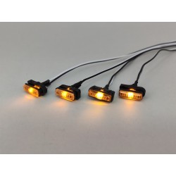 Rectangular Shape Boundary Orange Colour LED Lights Set (3V)