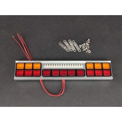 Reality Alum. CNC Behind The Cabin Square Light Set Ver.2 (3V) for Tamiya 1/14 Scania R470 / R620