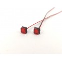 Square Shape Boundary Red Colour SMD Lights Set (3V)