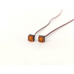 Square Shape Boundary Orange Colour SMD Lights Set (3V)