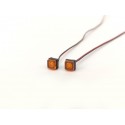 Square Shape Boundary Orange Colour SMD Lights Set (3V)