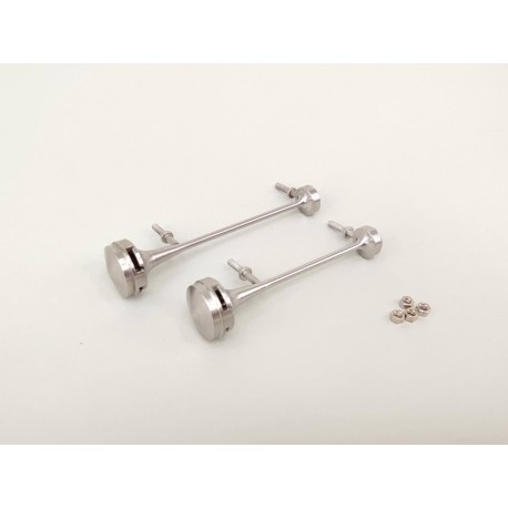 Stainless Steel Air Horns Set V.6 for Tamiya 1/14 Mercedes-Benz Actros 1851 / 3363 / Arocs 3363