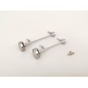 Stainless Steel Air Horns Set V.6 for Tamiya 1/14 Mercedes-Benz Actros 1851 / 3363 / Arocs 3363