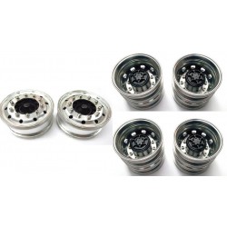 Rigidrc 6x2W Alum Wheels Set for Tamiya 1/14 Truck