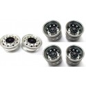 Rigidrc 6x4W Alum Wheels Set for Tamiya 1/14 Truck