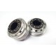 Semi Truck Alum. Front Wheels Silver w/black cover (pair)1