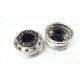 Semi Truck Alum. Front Wheels Silver w/black cover (pair)3