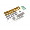 Convoi Exceptionnel Decal Set w/Metal Plate