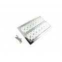 Stainless Steel Taillights Housing Plate for Tamiya 1/14 Mercedes-Benz Actros 1851 / 3363 / Arocs 3363