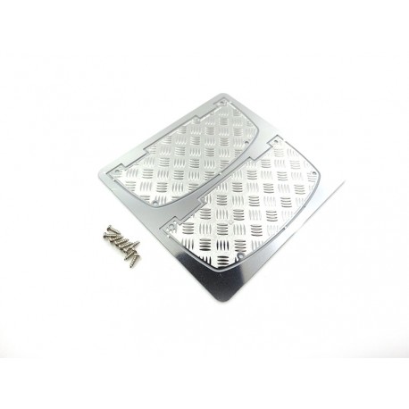 Stainless Steel Taillights Housing Plate for Tamiya 1/14 MAN TGX 18.540 / 26.540