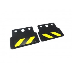 Mud Flap for Tamiya 1/14 Truck Harzard Warning Yellow/Black