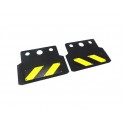 Mud Flap for Tamiya 1/14 Truck Harzard Warning Yellow/Black