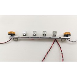 Reality Alum. CNC Behind The Cabin Spot Light w/Beacon Warning Light Set (3V) for Tamiya 1/14 Volvo FH16 Globetrotter 750
