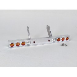 Reality Alum. CNC Round Light Rear Bumper for Tamiya 1/14 40-Foot Contailer Semi-Trailer