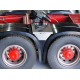 Stainless Steel Rear Fenders Toolbox for Tamiya 1/14 6x4 Truck