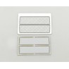 Stainless Steel Taillights Housing Plate V2 for Tamiya 1/14 Mercedes-Benz Actros 1851 / 3363 / Arocs 3363