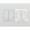 Stainless Steel Taillights Housing Plate V2 for Tamiya 1/14 MAN TGX 18.540 / 26.540