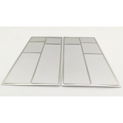 Stainless Steel Top Plate Set Cross Pattern for Tamiya 1/14 Volvo FH16 Globetrotter 750 8×4 Tow Truck