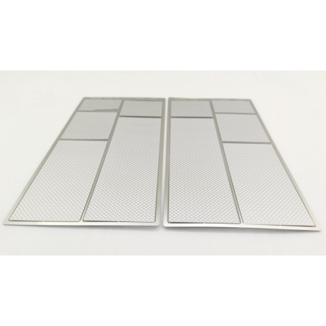 Stainless Steel Top Plate Set Cross Pattern for Tamiya 1/14 Volvo FH16 Globetrotter 750 8×4 Tow Truck