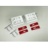 Scania Twin Tail Light Housing & Lens for Tamiya 1/14 Scania 770 S/R470/R620