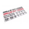 Halls Truck Rescue Decal Set for Tamiya 1/14 Volvo FH16 Globetrotter 750 8×4 Tow Truck