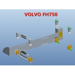 Magnetic Cabin Roof Holder w/Battery Holder & Wire Connecter for Tamiya 1/14 Volvo FH16 Globetrotter 750