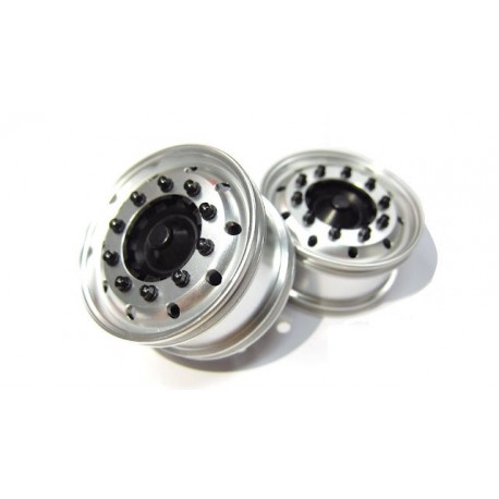 Reality Truck Alum. Wide Wheels w/black nut (pair)