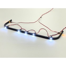 Reality Black Front Bumper LED Lightbar DIY Kit for Tamiya 1/14 Scania 770 S