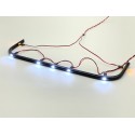 Reality Black Front Bumper LED Lightbar DIY Kit for Tamiya 1/14 Scania 770 S