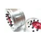 Reality Truck Alum. Wide Wheels w/red center/black nut (pair)